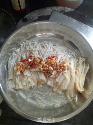 蒸金针菇的做法步骤：4