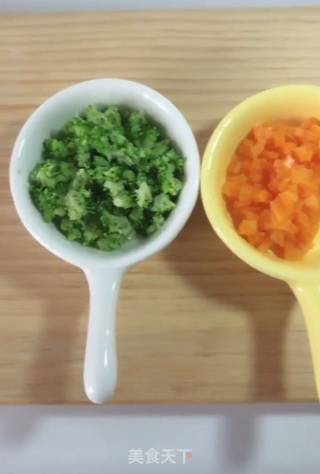三色芝心饭团的做法步骤：3
