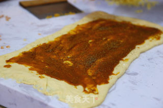 咖喱土司-------超级柔软拉丝好吃到爆的做法步骤：12