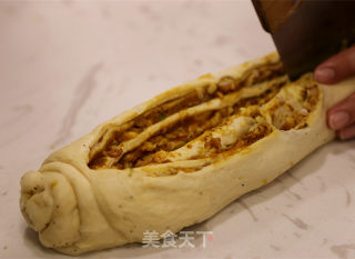 咖喱土司-------超级柔软拉丝好吃到爆的做法步骤：17