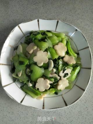 杏鲍菇炒油菜的做法步骤：9
