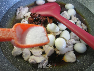 鹌鹑蛋烧兔肉的做法步骤：5