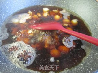 鹌鹑蛋烧兔肉的做法步骤：7