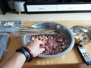 小满日食记《露台烧烤之牛肉串》的做法步骤：3