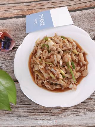 大葱炒肉的做法步骤：7