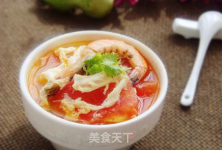 红果家菜谱之番茄煮大虾的做法步骤：4