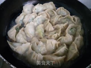 韭菜鸡蛋煎饺的做法步骤：12