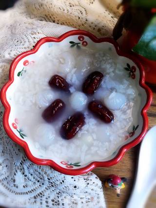 鲜桂圆红枣粥的做法步骤：9