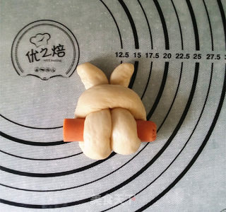 呆萌兔子面包的做法步骤：13