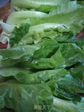 蒜香生菜的做法步骤：1