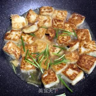 香煎豆腐的做法步骤：4