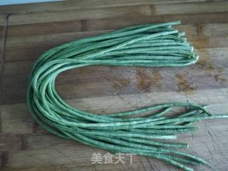 麻汁豇豆的做法步骤：1
