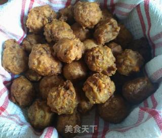 炸牛肉胡萝卜丸子的做法步骤：10