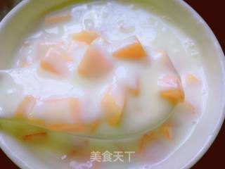 菠萝桃子酸奶捞的做法步骤：8