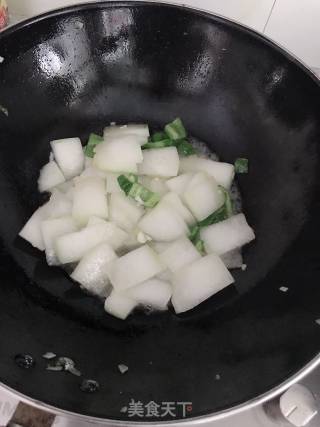 素炒冬瓜片的做法步骤：4