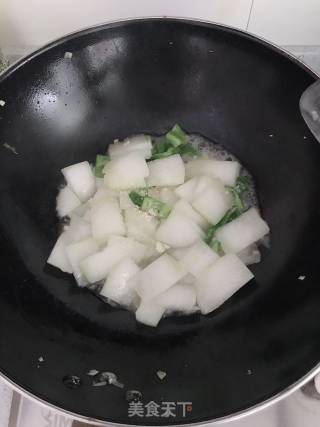 素炒冬瓜片的做法步骤：5