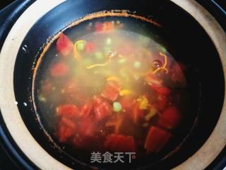 虫草花芦笋蛋花汤的做法步骤：6