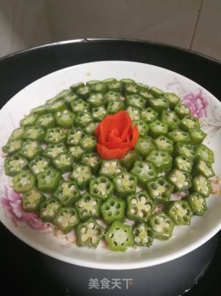 秋葵肉饼的做法步骤：5