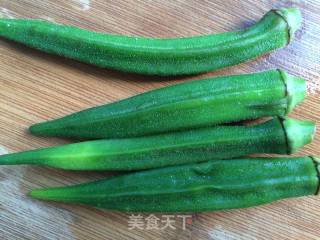 秋葵青椒拌豆干的做法步骤：6