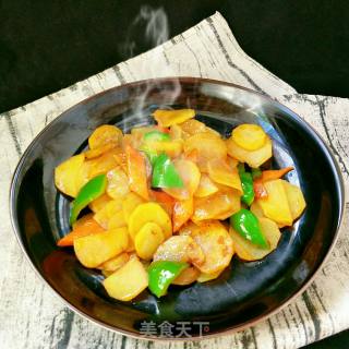 家常土豆片的做法步骤：1