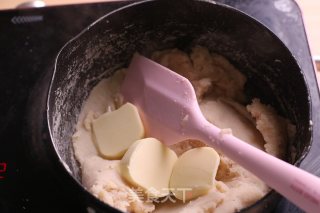 网红仙豆糕丨一个平底锅就能搞定的爆浆紫薯仙豆糕的做法步骤：3