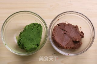 网红仙豆糕丨一个平底锅就能搞定的爆浆紫薯仙豆糕的做法步骤：7