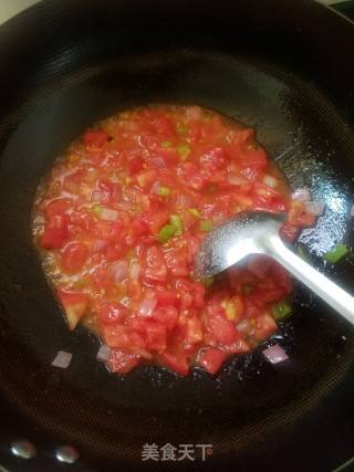 西红柿鸡蛋打卤面的做法步骤：8