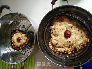 红糖玉米面发糕零失误的做法步骤：14