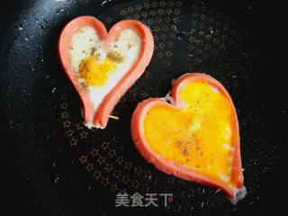 爱心煎蛋的做法步骤：9