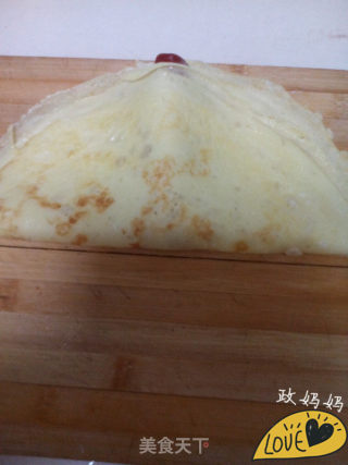 蛋饼卷肠的做法步骤：9