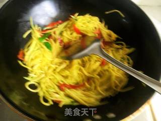 素炒南瓜丝的做法步骤：6
