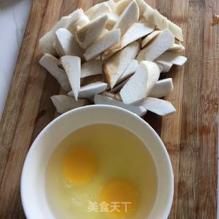 鸡蛋烩杏鲍菇的做法步骤：1