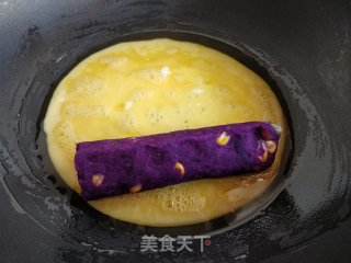 早餐紫薯鸡蛋卷的做法步骤：6