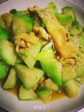 丝瓜炒鸡蛋的做法步骤：9