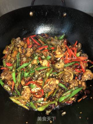 辣椒炒鸡的做法步骤：4