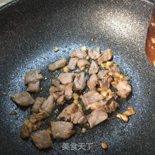 蒜蓉肉片炒四季豆的做法步骤：3