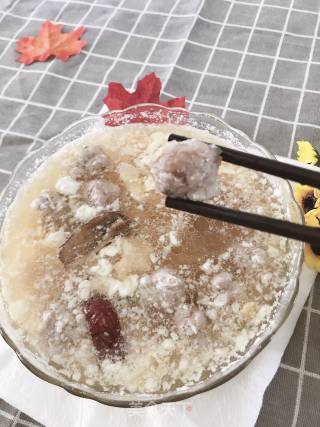 荷包蛋煮肉丸的做法步骤：8