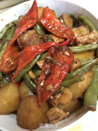 豆角（四季豆）炖土豆的做法步骤：4