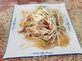 豆芽炒肉的做法步骤：8