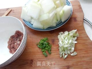 肉末冬瓜的做法步骤：1
