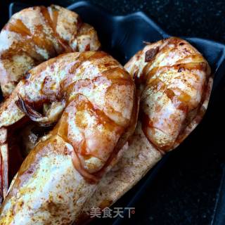 “鲜虾”葱油大虾的做法步骤：12