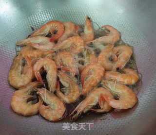 青蒜爆糖醋虾的做法步骤：7