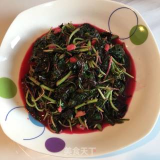 蒜香红苋菜的做法步骤：5