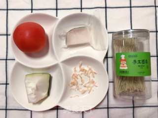 【宝宝辅食】鳕鱼冬瓜茄汁面的做法步骤：1
