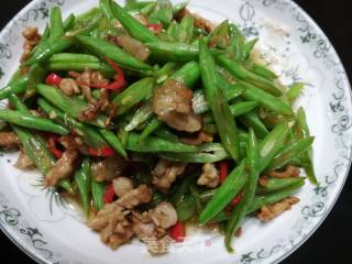 四季豆丝炒肉的做法步骤：1