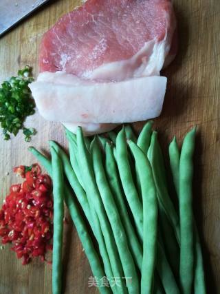 四季豆丝炒肉的做法步骤：2
