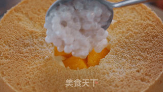 杨枝甘露爆浆蛋糕【初味日记】的做法步骤：12
