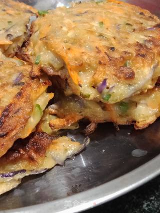 香酥茄子饼的做法步骤：7