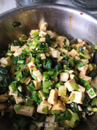 减脂好搭档～凉拌小白菜豆腐的做法步骤：6