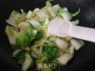 清炒散白菜的做法步骤：4